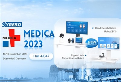 Nové rehabilitačné roboty Syrebo budú predstavené na MEDICA 2023